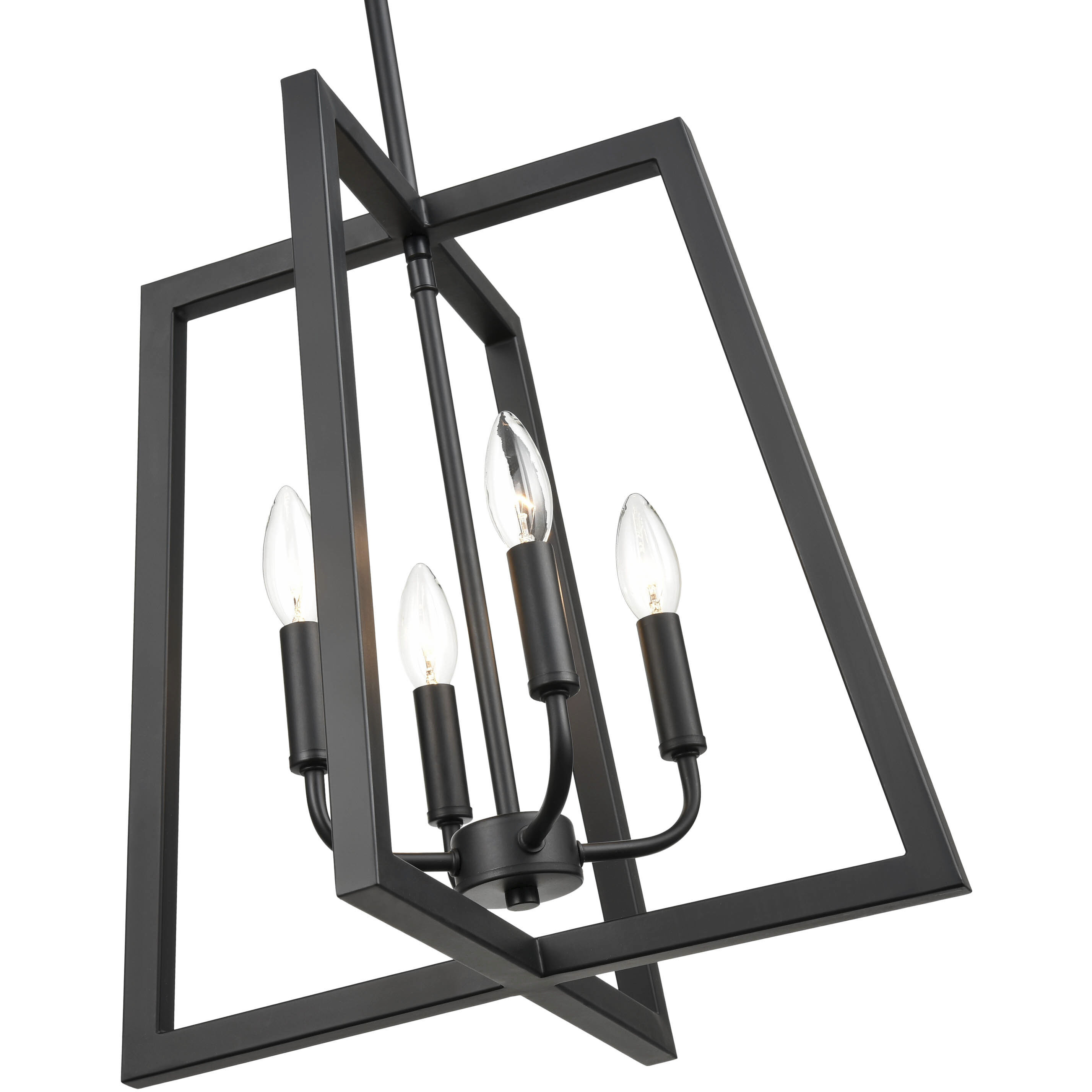 Aliza 4 Light 16.75 inch Matte Black Pendant Ceiling Light
